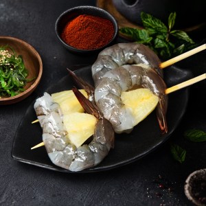 白蝦鳳梨串